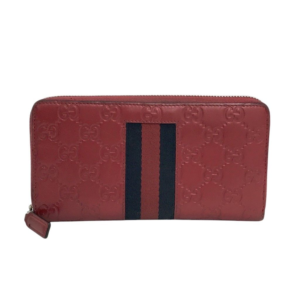 GUCCI グッチ 408831 長財布 ラウンドファスナー シェリーライン