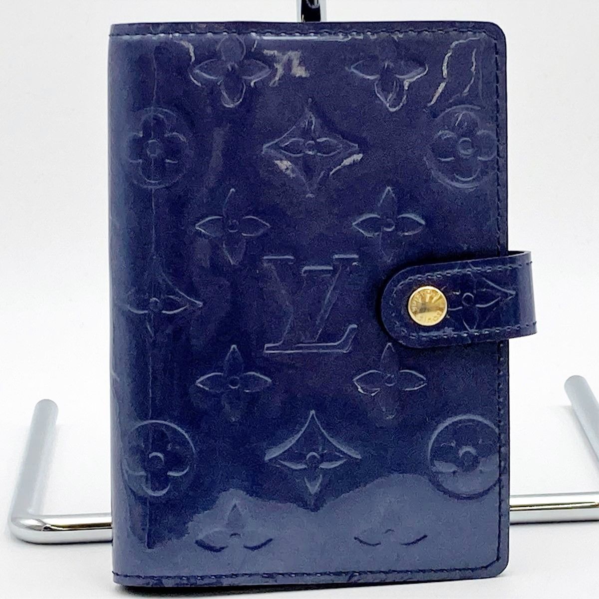 LOUIS VUITTON ルイ・ヴィトン アジェンダPM ヴェルニ 手帳カバー パープル PVC 中古
