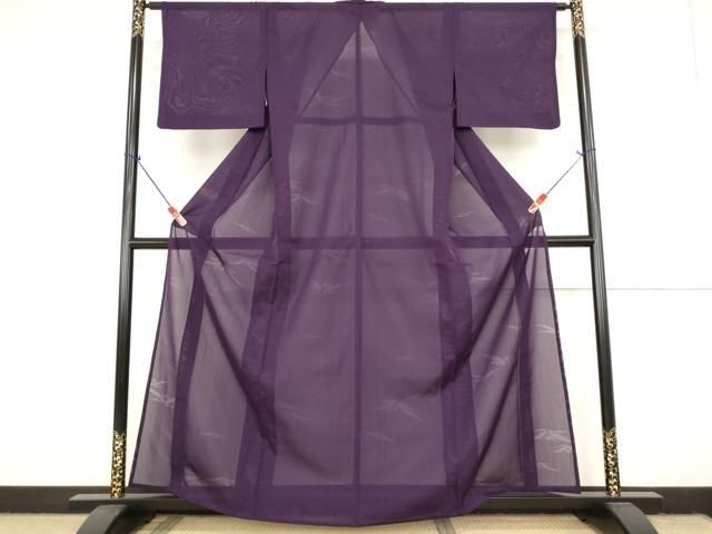 平和屋着物□上質な色無地 似せ紫色 正絹 逸品 未使用 CAAS3700fb 平和