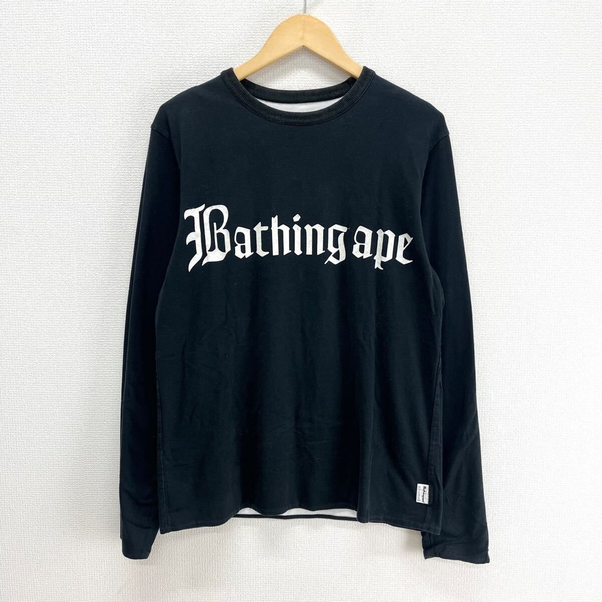 A BATHING APE × Champion エイプ 長袖Tシャツ A BATHING APE ア