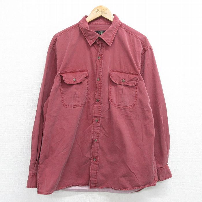 XL/古着 レッドヘッド 長袖 シャツ メンズ 00s コットン エンジ 24feb20 中古 トップス