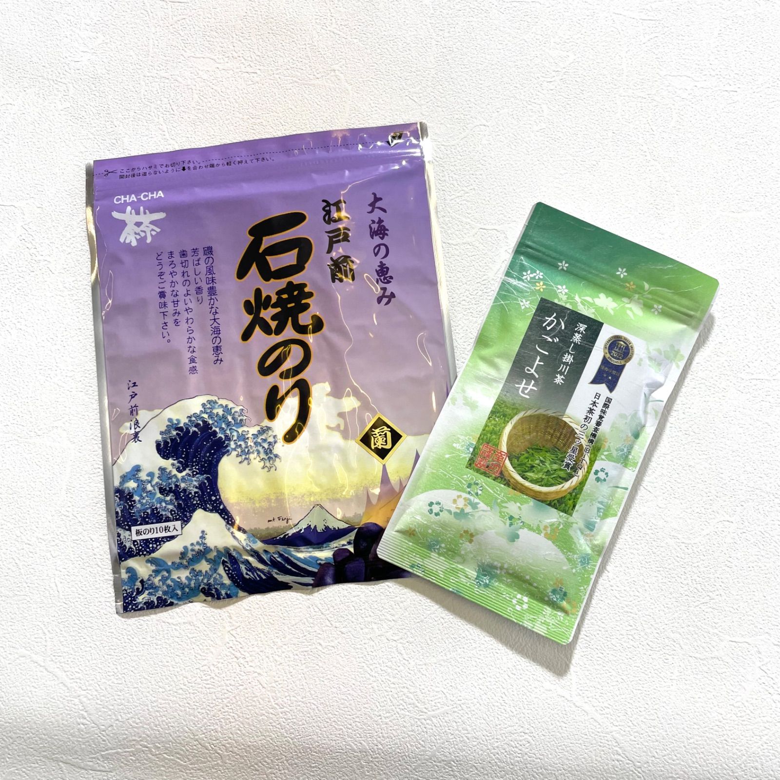 【海苔・お茶】茶茶セット　金庄 茶々  × 市立船橋-1