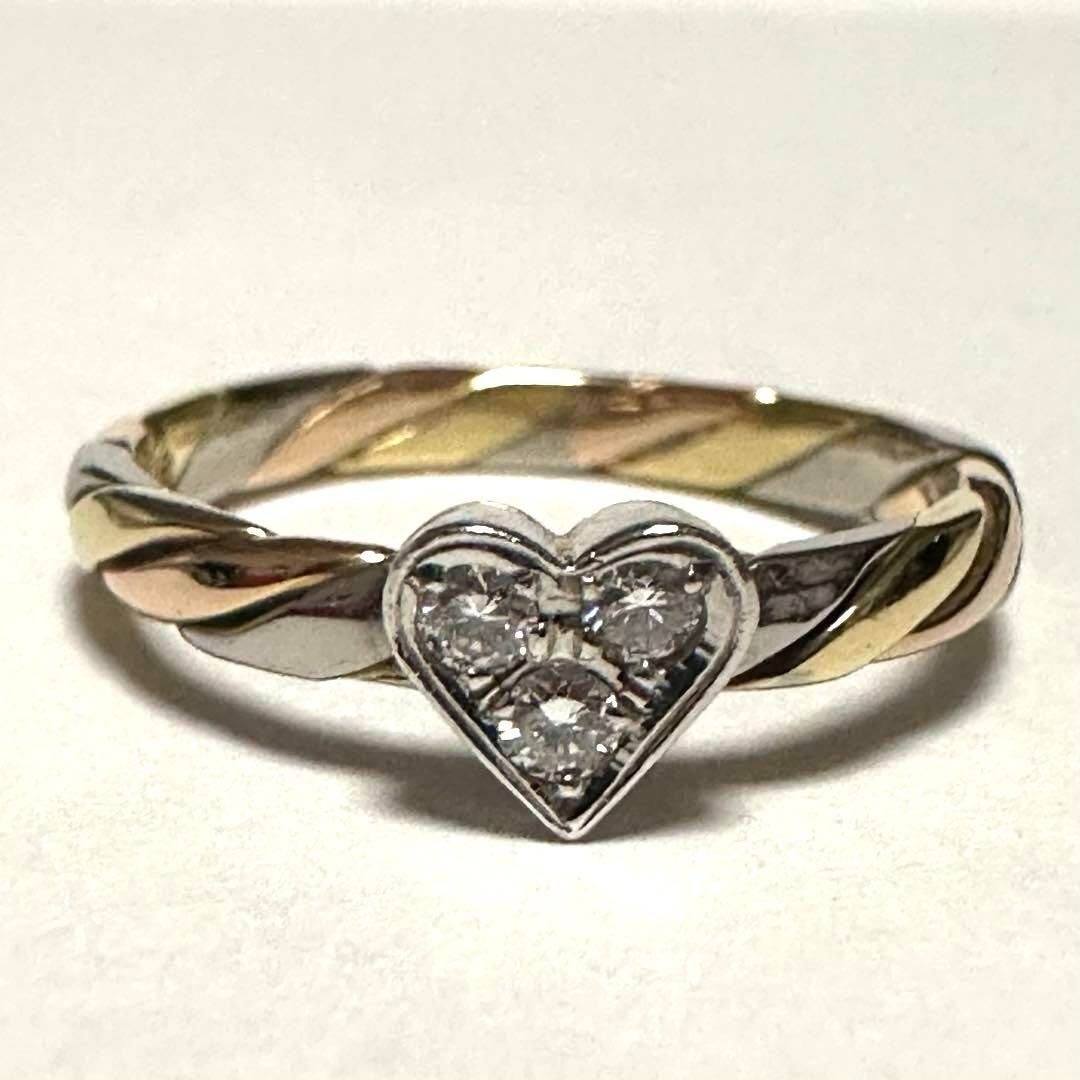 木内賢治 キウチケンジ 指輪 リング Pt900 K18 ダイヤモンド ハート