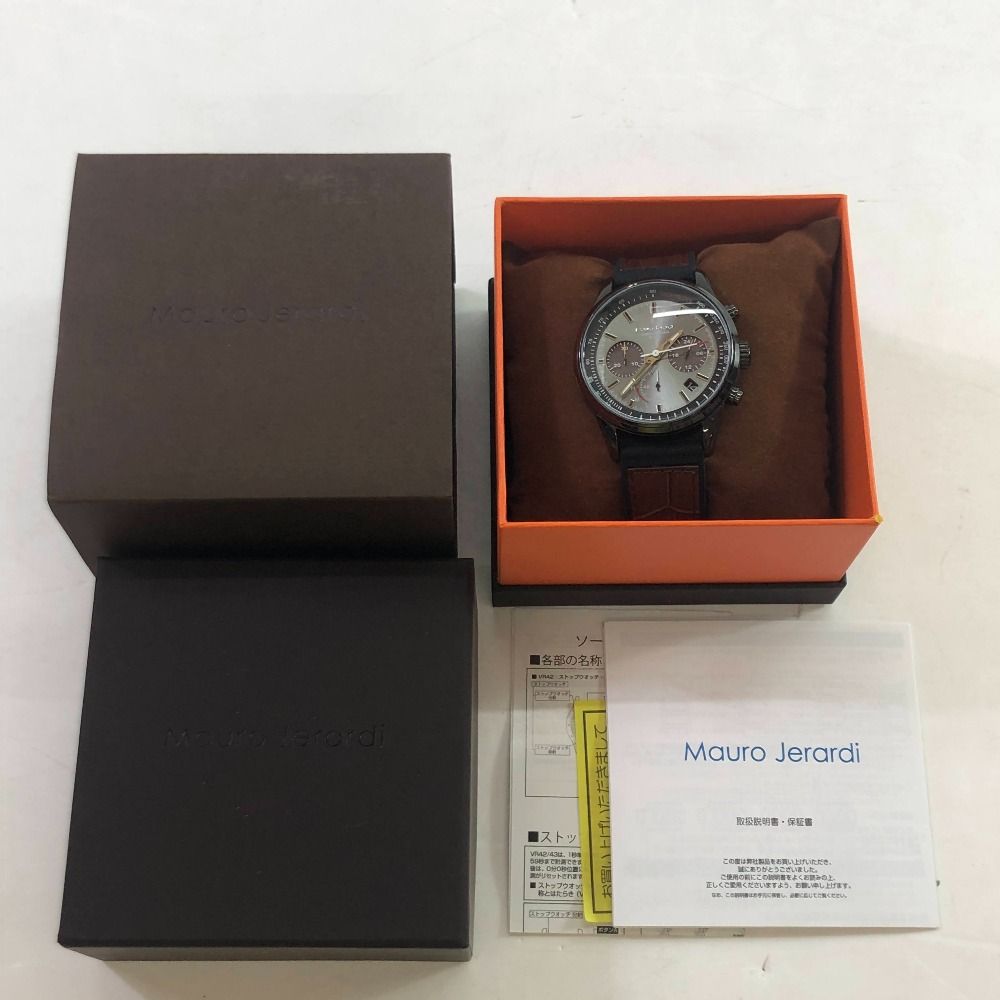 04w4696∞ Mauro Jerardi マウロジェラルディ 腕時計 MJ-063 １０気圧防水 クロノグラフ 八王子店