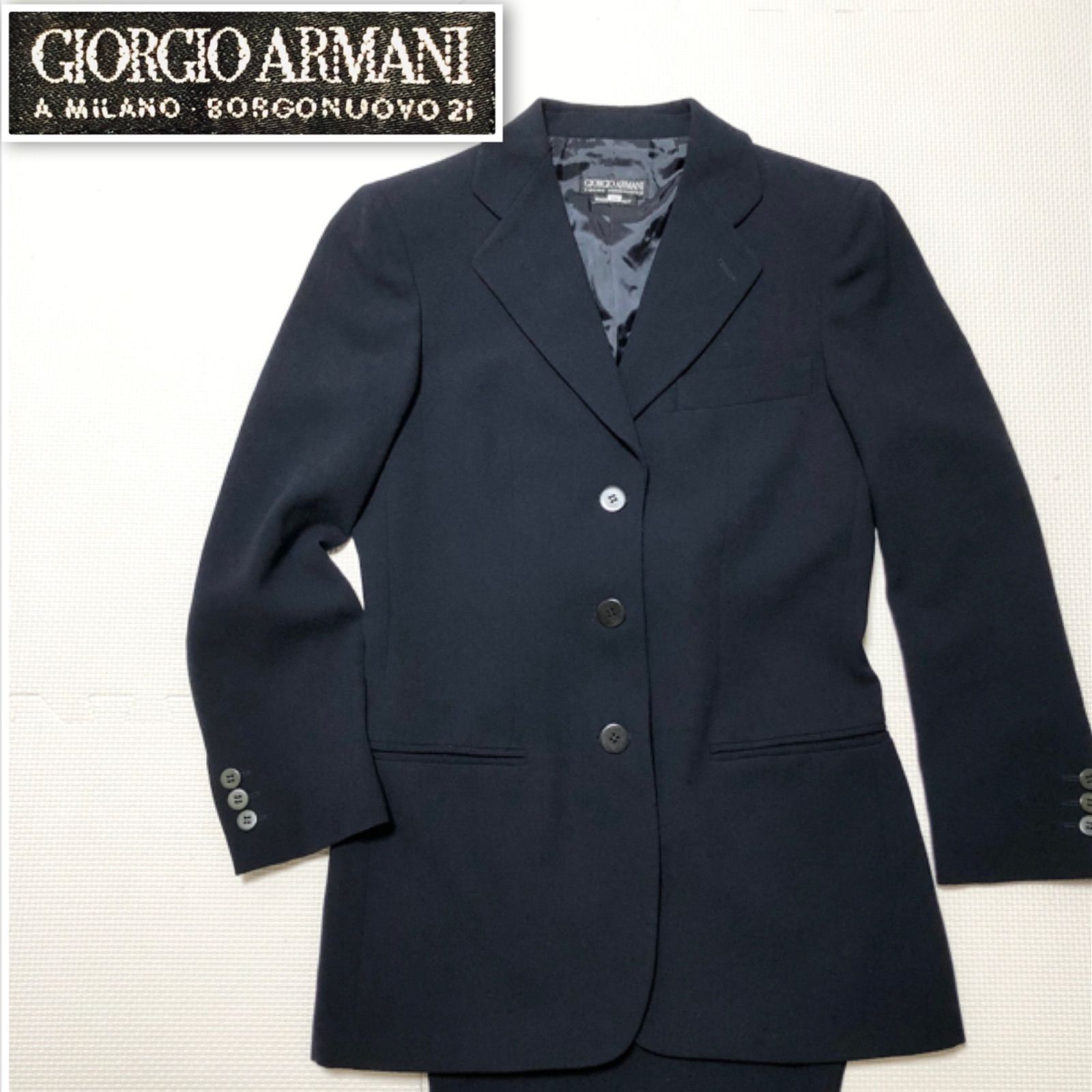 □美品□GIORGIO ARMANI ジョルジオアルマーニ パンツスーツ □美品□GIORGIO ARMANI ジョルジオアルマーニ パンツスーツ
