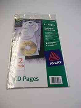 Avery ( R ) CDシートプロテクターページ、スーパーヘビー級、クリア、2パック
