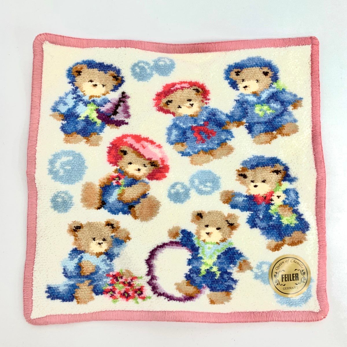 FEILER 花柄 テディベア FEILER 花柄 テディベア