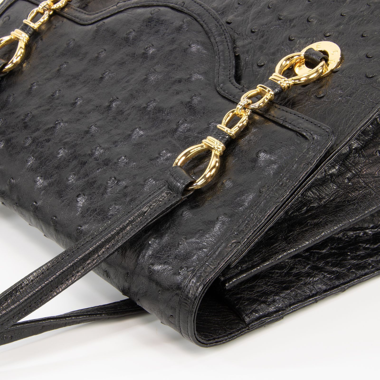 本物 送料無料 コンテス ハンドバッグ レディース オーストリッチ 黒