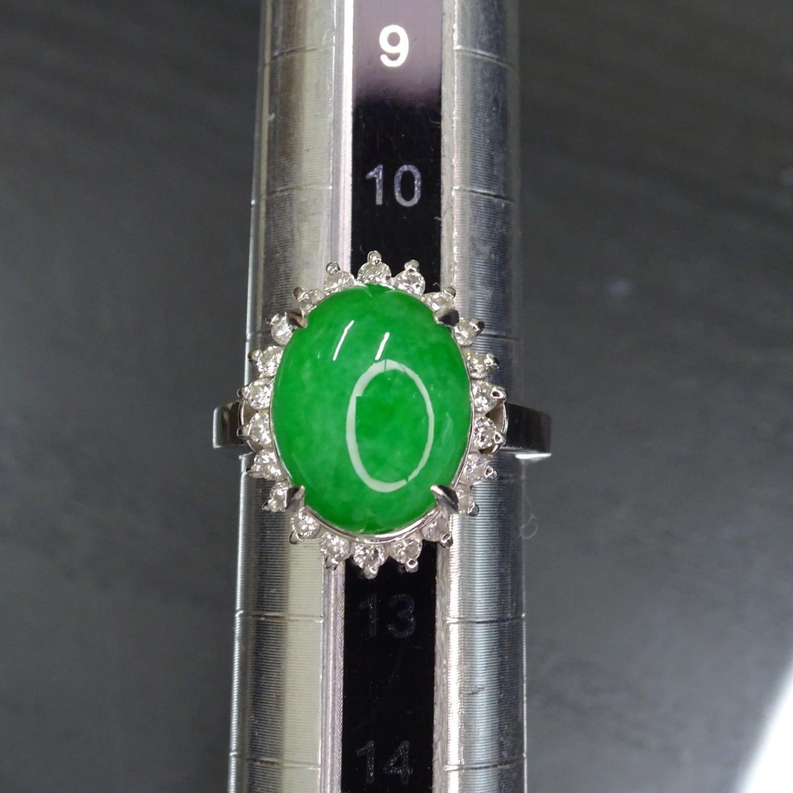 プラチナ pt900 超大粒 天然 翡翠 ヒスイ ひすい 6.14ct 天然 