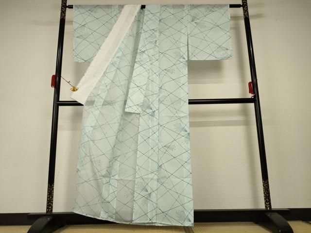 平和屋着物＊夏物　小紋　絽　枝葉文　洗える着物　AABC1827jd 平和屋着物＊夏物 小紋 絽 枝葉文 洗える着物 AABC1827jd - メルカリ