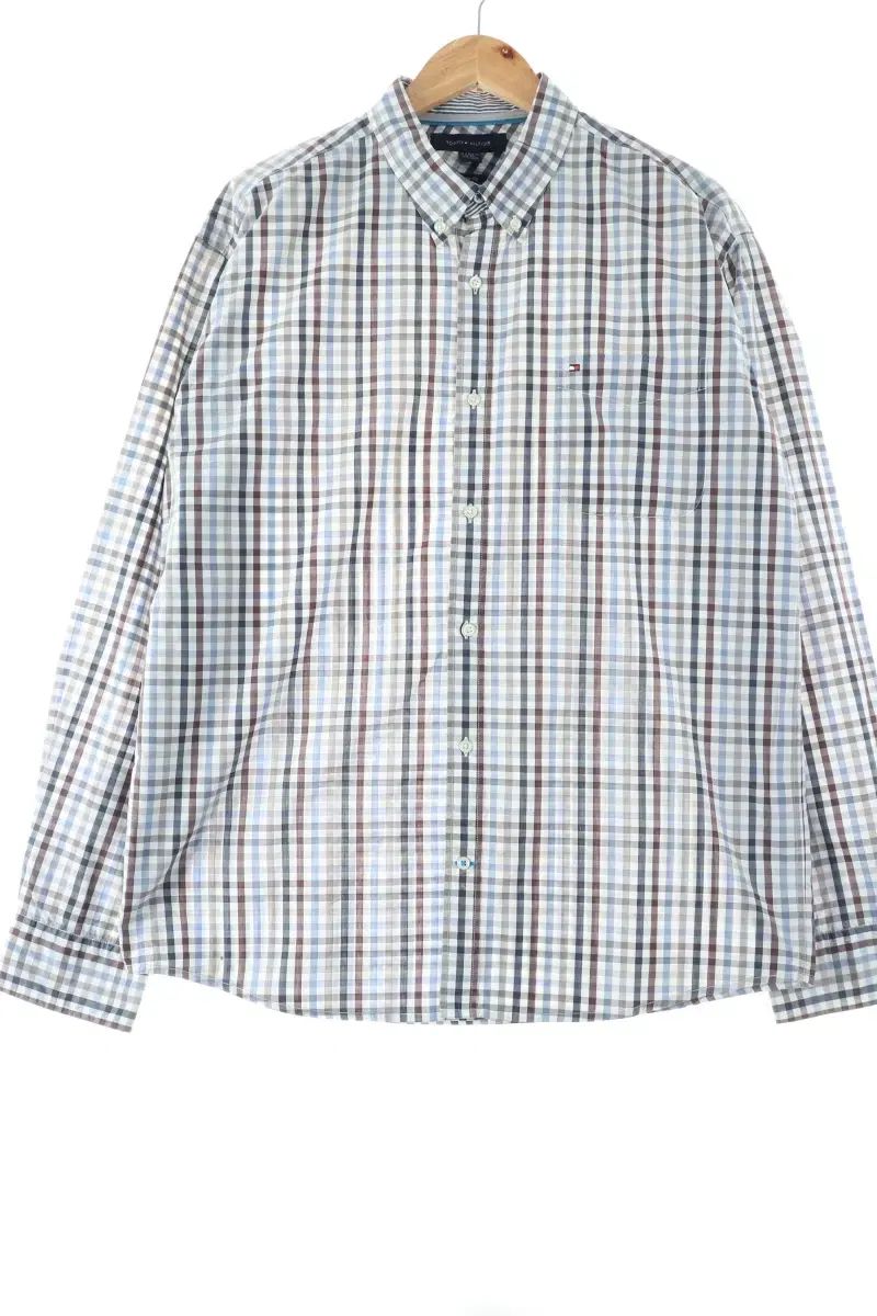 【雷市場（ポンジャン）商品韓国直送】 （ XL ） Tommy Hilfiger(トミーヒルフィガー) シャツ チェック 綿 アメカジ 限定版- EFC7