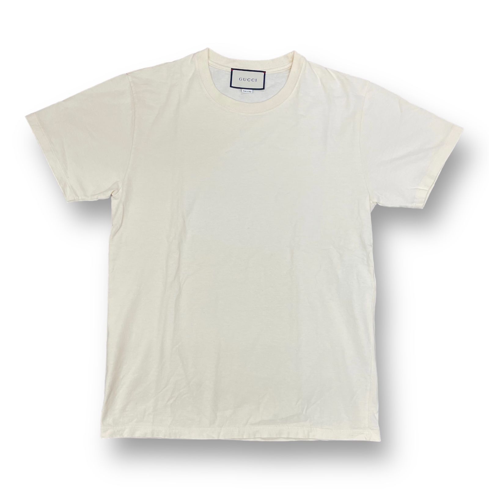 国内正規 美品 GUCCI 19AW コットン プリント クルーネック Tシャツ