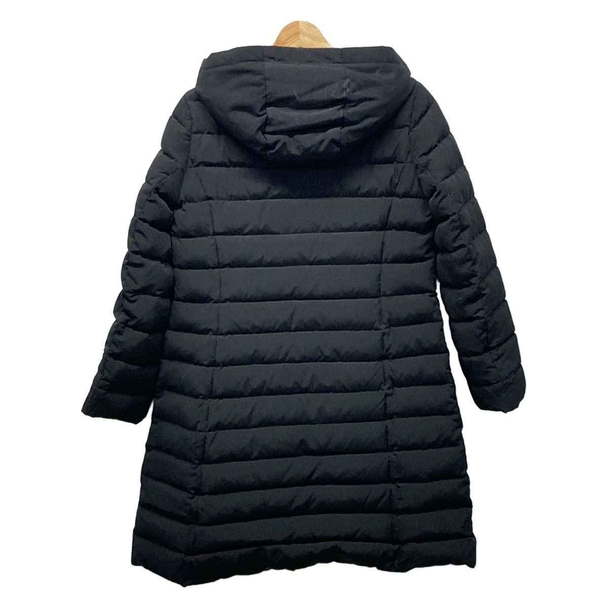 アベニールエトワール ダイヤキルトフーディダウンジャケット 黒 34