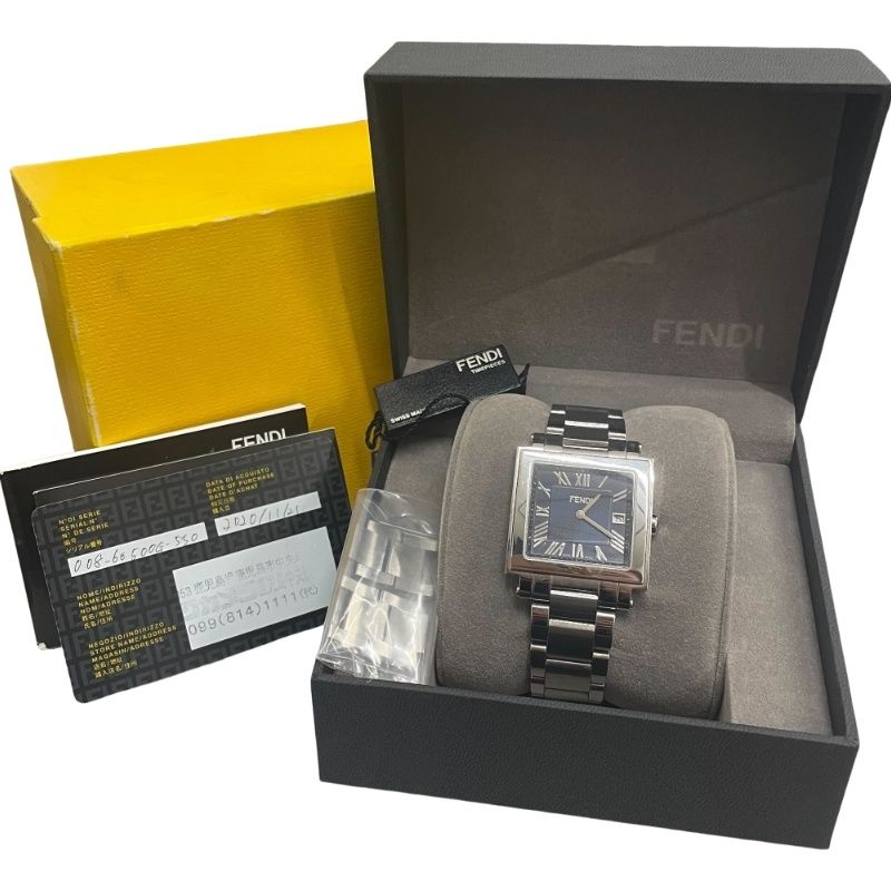 FENDI フェンディ クアドロ 008-60500G-550 腕時計メンズ