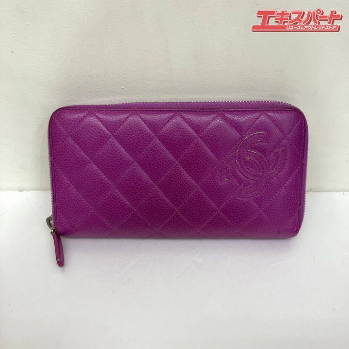 CHANEL シャネル マトラッセ シンプリー CC ココ A80213 長財布 
