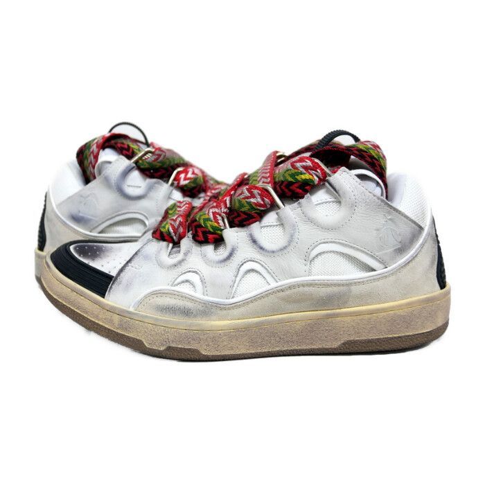 LANVIN ランバン 国内正規 CURB SNEAKERS カーブスニーカー 汚れ加工