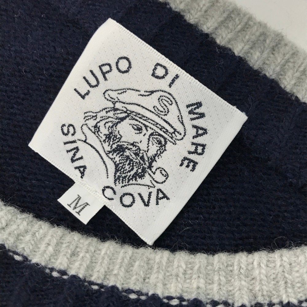 SINA COVA シナコバ ニットセーター カシミヤ混 ネイビー系 M
