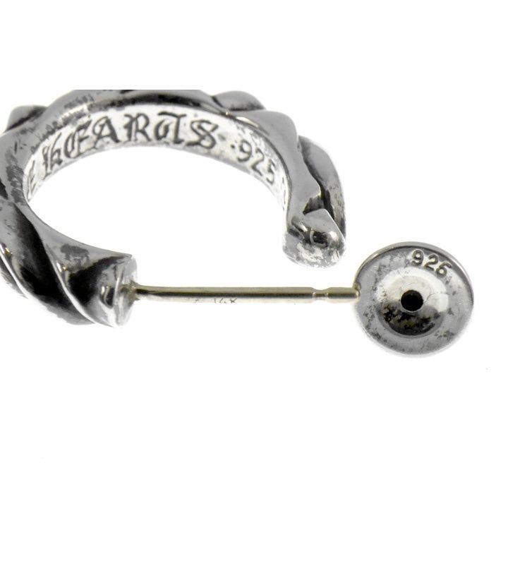【CHROME HEARTS】スクロール フープ ピアス クロムハーツスクロールフープイヤリング（ピアス）|クロム