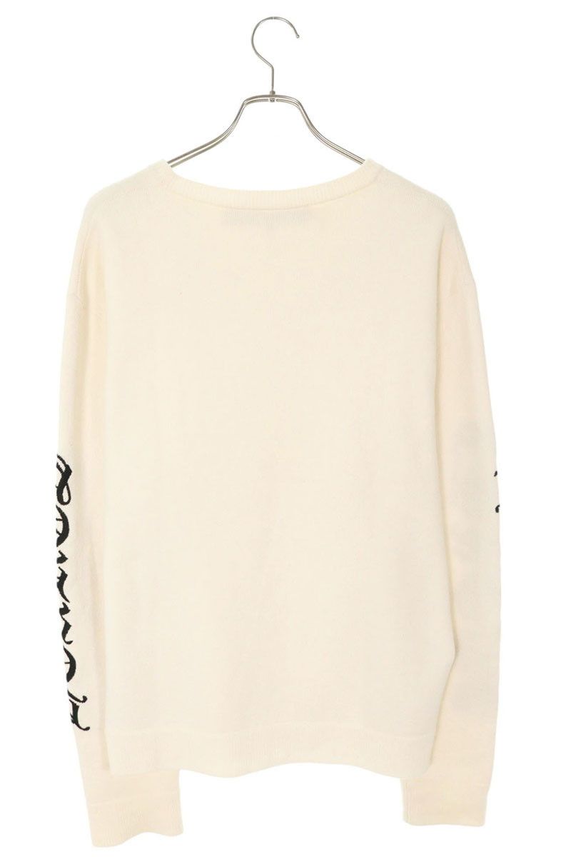 クロムハーツ 袖ロゴ刺繍カシミアニット メンズ XL - メルカリ 