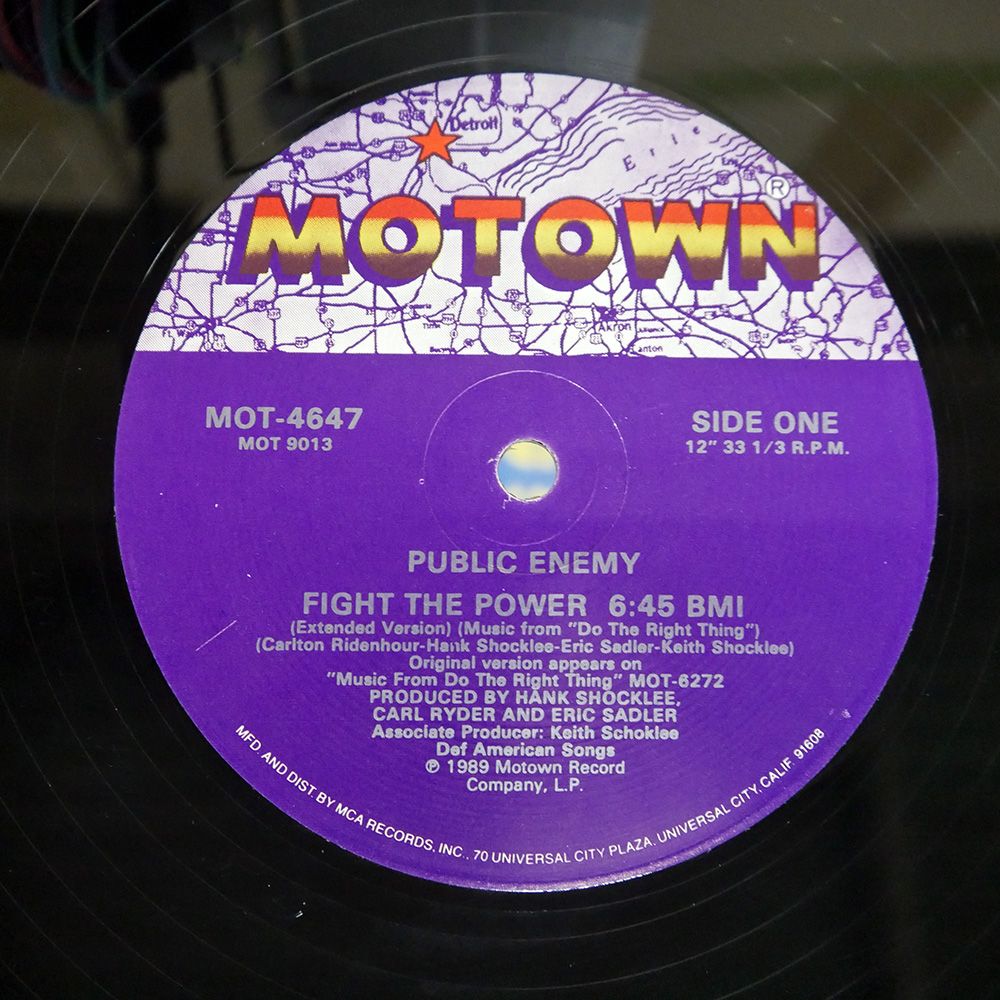 米 US盤 PUBLIC ENEMY/FIGHT THE POWER (EXTENDED VERSION