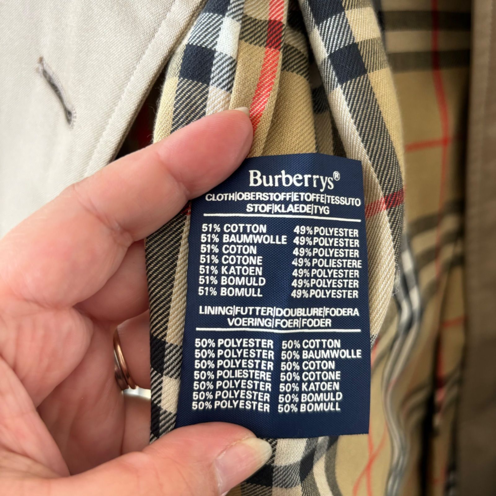 バーバリーズ　バーバリープローサム　トレンチコート　ベージュ　Mサイズ相当 z849 BURBERRY PRORSUM バーバリープローサム トレンチコート 高級