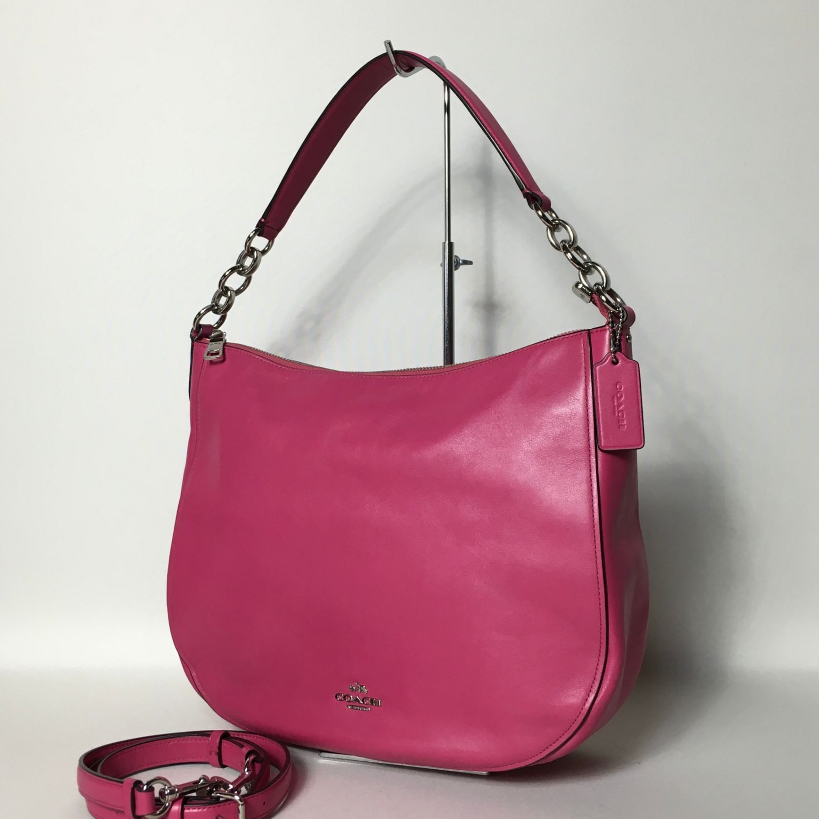 2505-91｜美品｜コーチ 2WAY ショルダーバッグ レザー ピンク 2505-91｜美品｜コーチ 2WAY ショルダーバッグ レザー ピンク