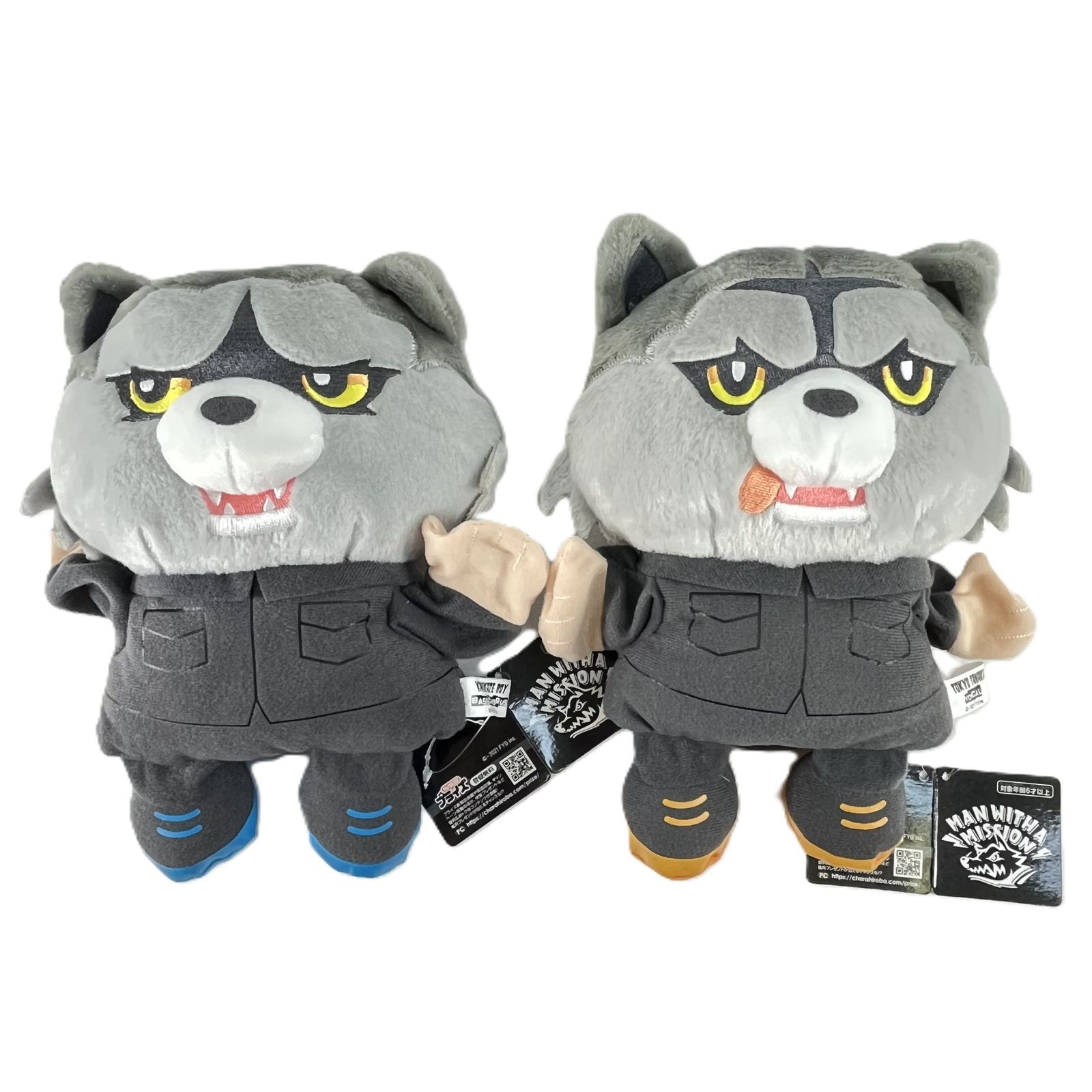 マンウィズ　ぬいぐるみ　パペット　２点セット　トーキョータナカ MAN WITH A MISSION パペット ぬいぐるみ 2点セット マンウィズ