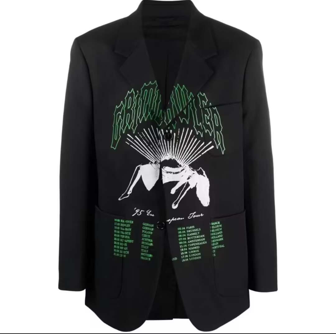 RAF SIMONS ラフシモンズ OVERSIZED SCHOOL UNIFORM BLAZER RESILENCER ...