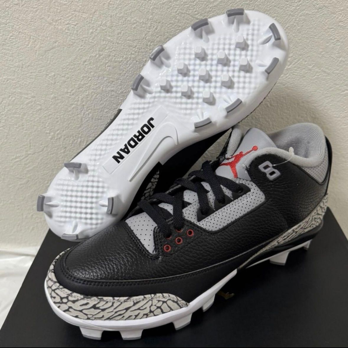 Jordan 3 RETRO MCS LOW 黒 グレー スパイク NIKE ナイキ ジョーダン シューズ 靴