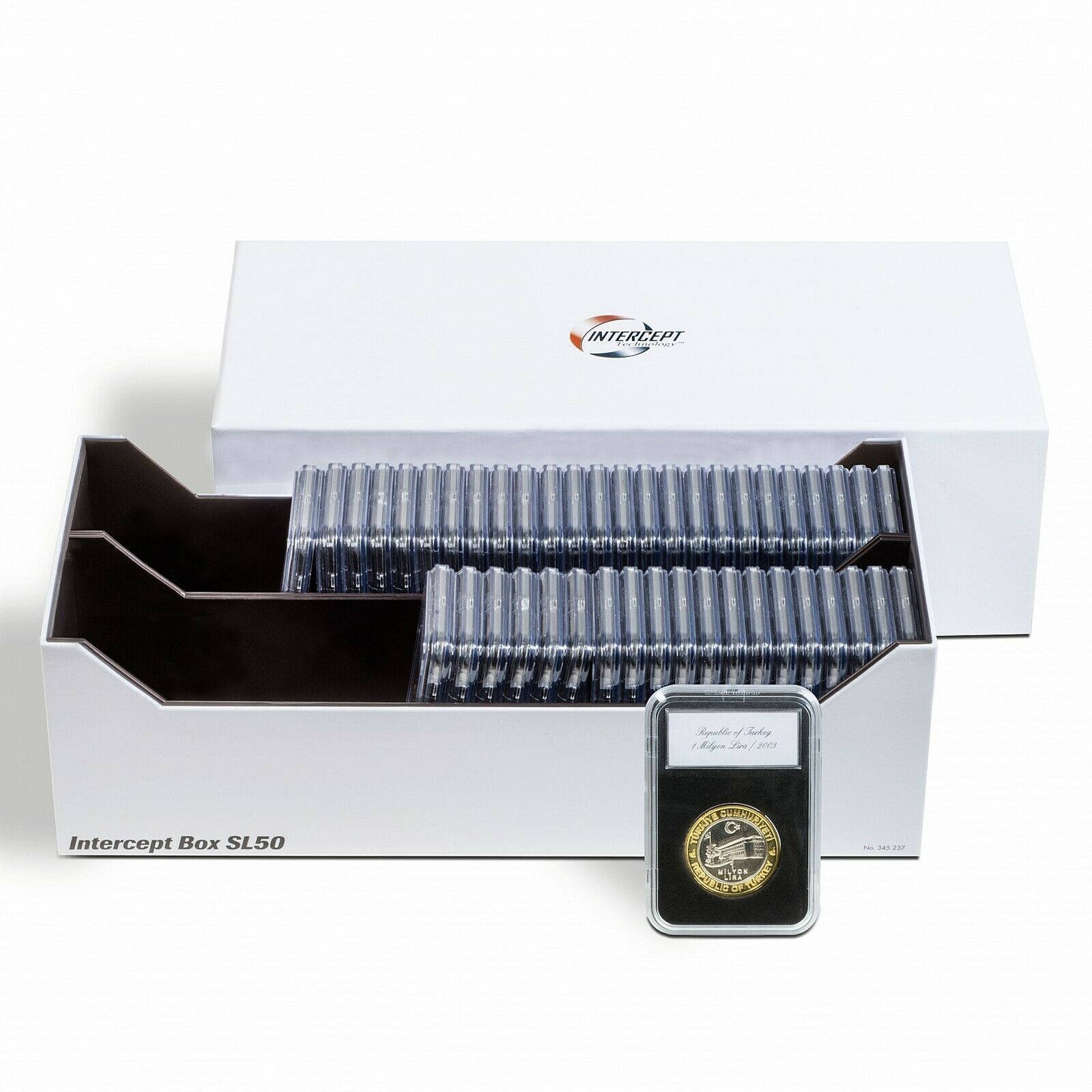 スラブコインボックス スラブケース 50枚収納 【仕切りなし】 新品