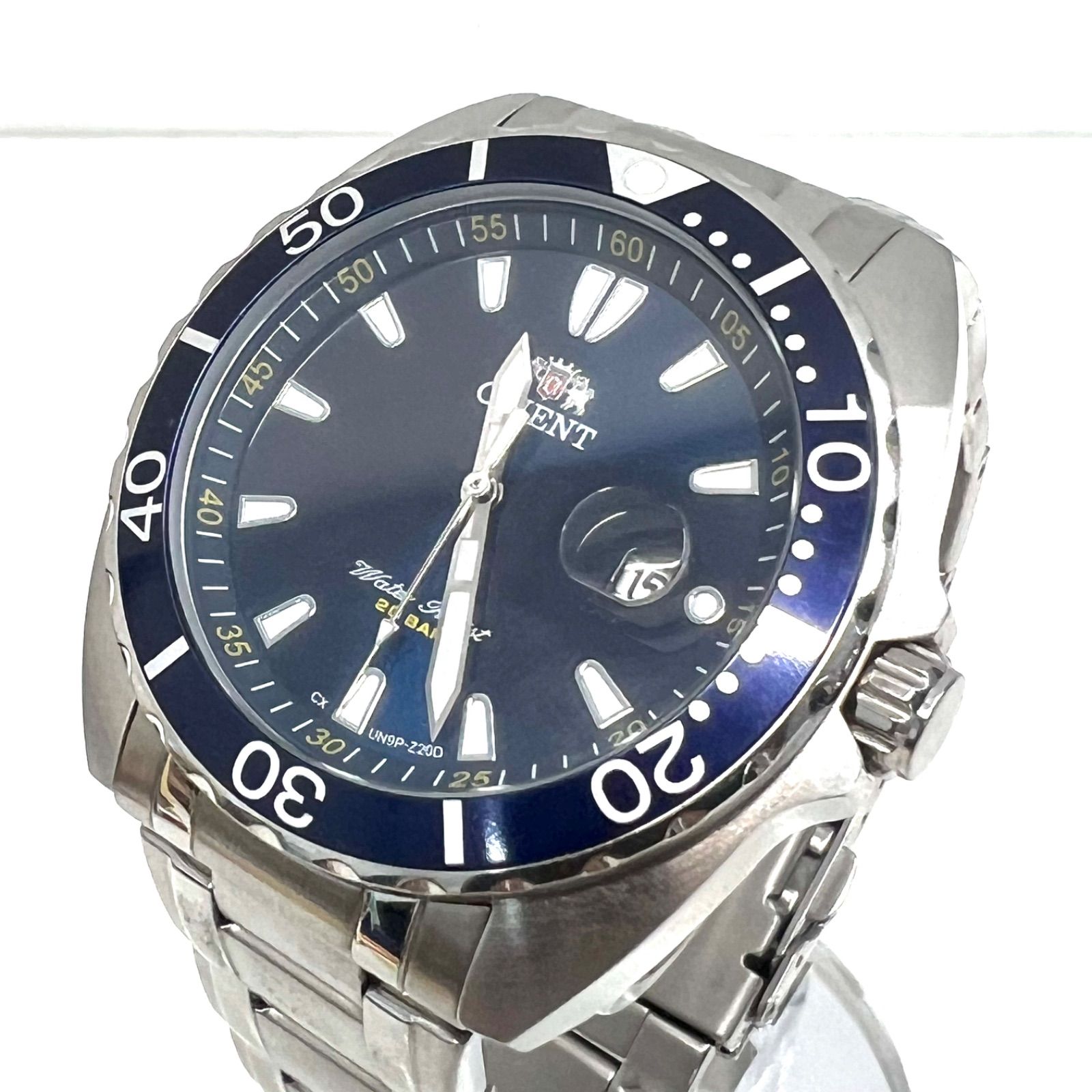 ORIENT 【可動品】 ORIENT オリエント 腕時計 CXU N9P-C8 ネイビー色 ジャンク品