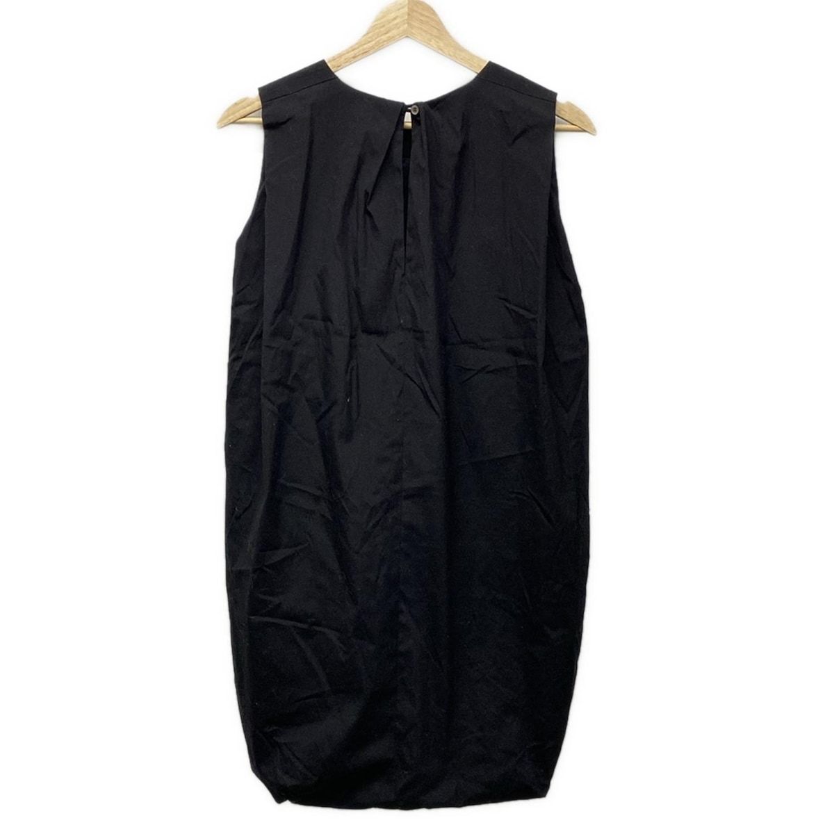 お*)様 Yoko Chan 黒 ノースリーブ ワンピース YOKO CHAN 「YOKO CHAN」 ノースリーブワンピース 38 ブラック