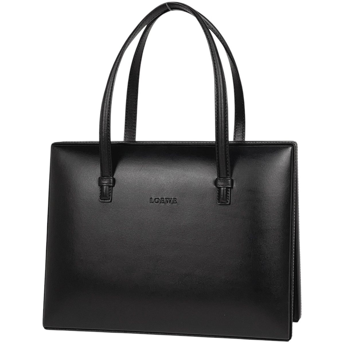 ロエベ LOEWE ロゴ ハンドバッグ ハンドバッグ レザー ブラック レディース