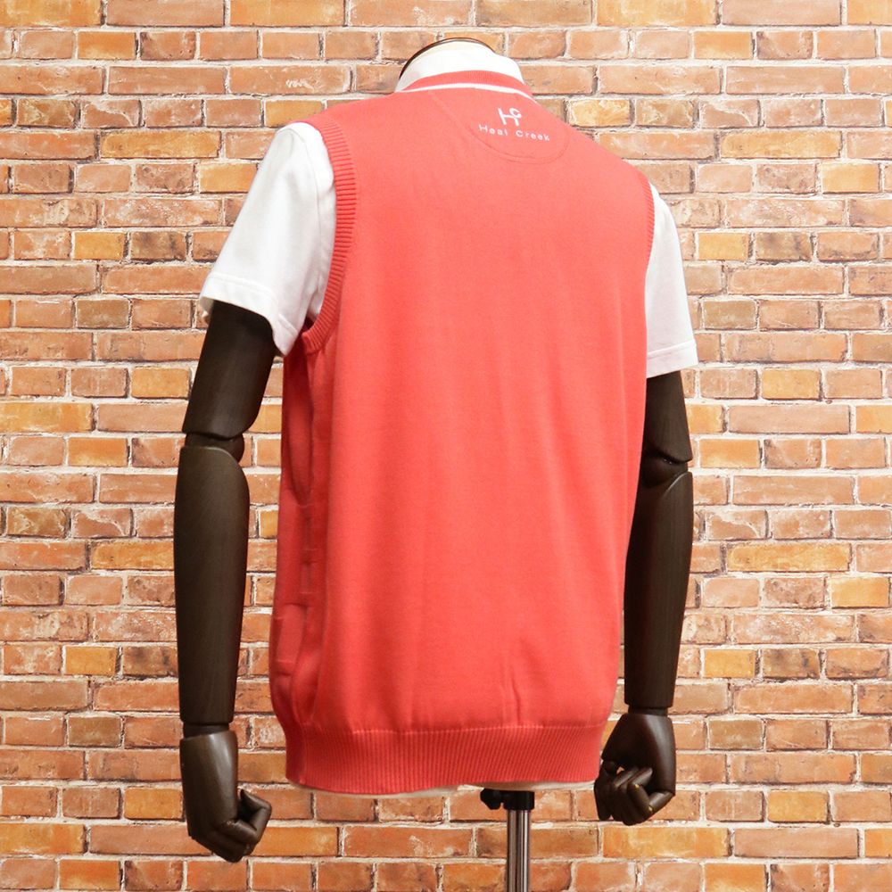 Heal Creek/52(LL)サイズ/ニット ベスト 001-18270 販売済み ロゴ