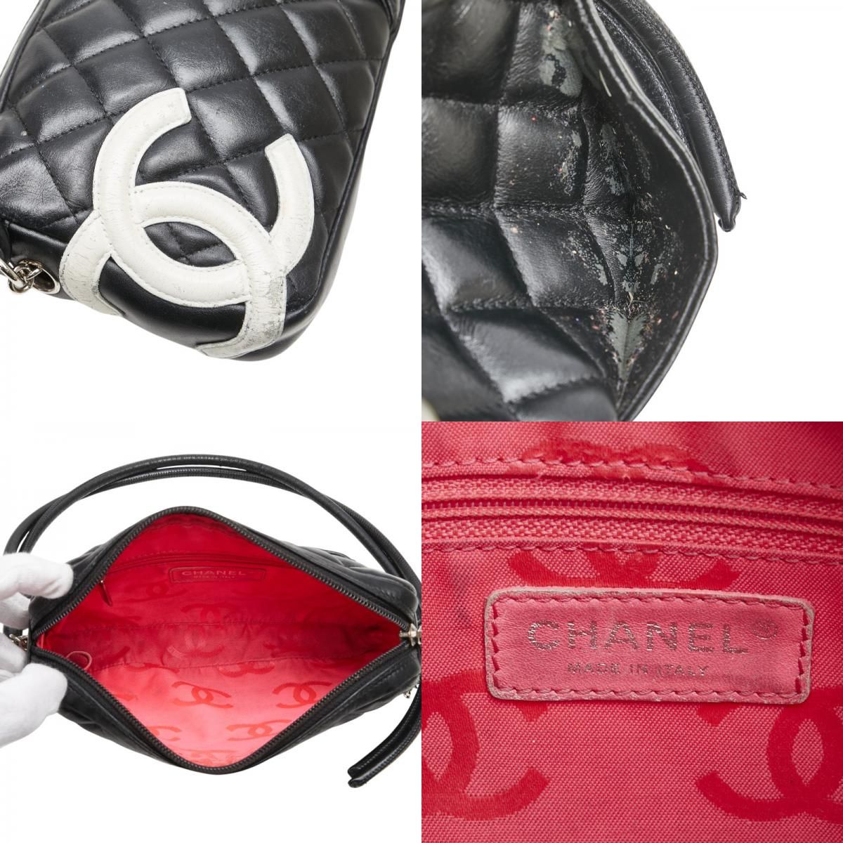 シャネルCANＡＮＥLカンボンラインポーチラムスキンココマークマトラッセ 楽天市場】CHANEL シャネル カンボンライン ココマーク マルチ