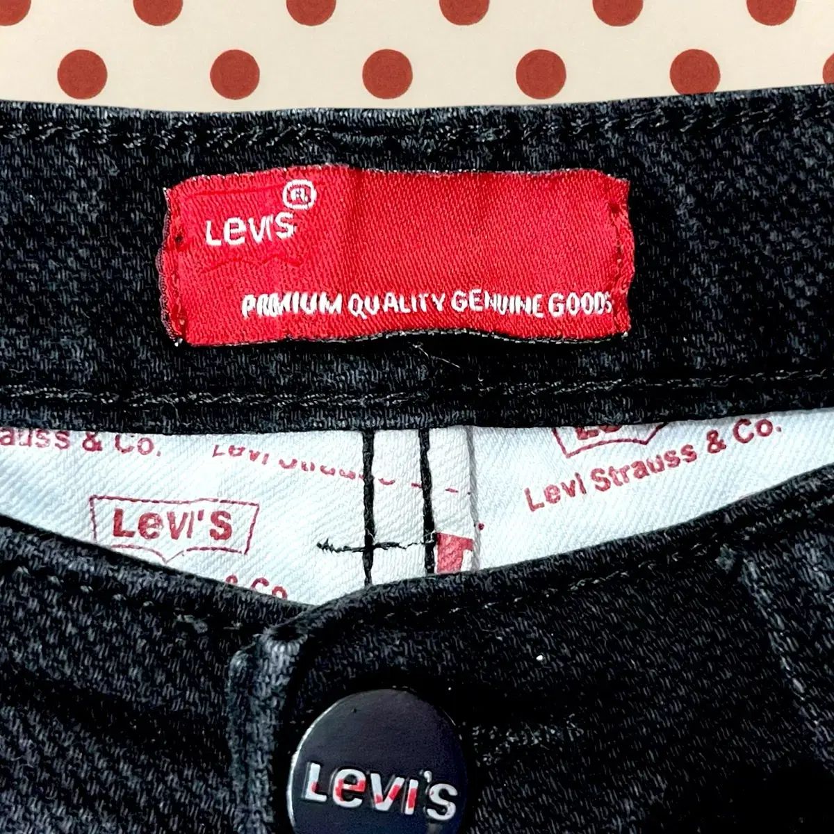 LEVI'S(リーバイス) 黒 コットン パンツ ( 25 ) Levi's(リーバイス