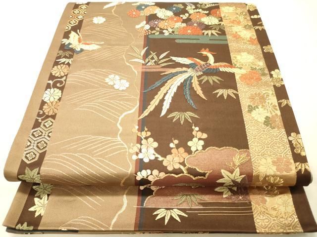 ゆりのはな　色打掛　唐織　総刺繍　鳳凰に花柄文　婚礼　結婚式　金糸　K801 ゆりのはな 色打掛 唐織 総刺繍 鳳凰に花柄文 婚礼 結婚式 金糸 K801