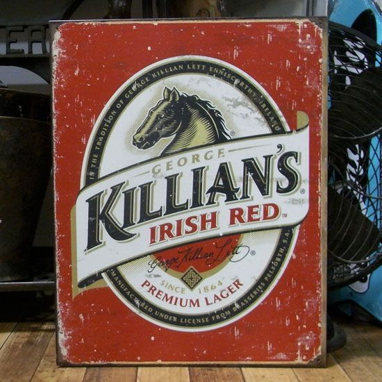 キリアンズ アイリッシュ レッド ブリキ看板 Killian's Irish Red Beer インテリア