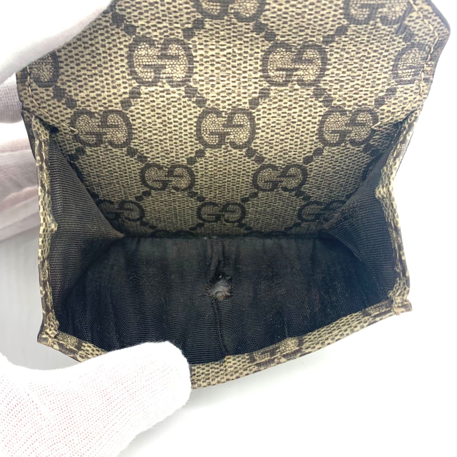 【美品】箱付き グッチ×バレンシアガ ハッカー ミニウォレット 三つ折り財布 バレンシアガ グッチ ミニ財布 680385 2103X 1000 カードケース