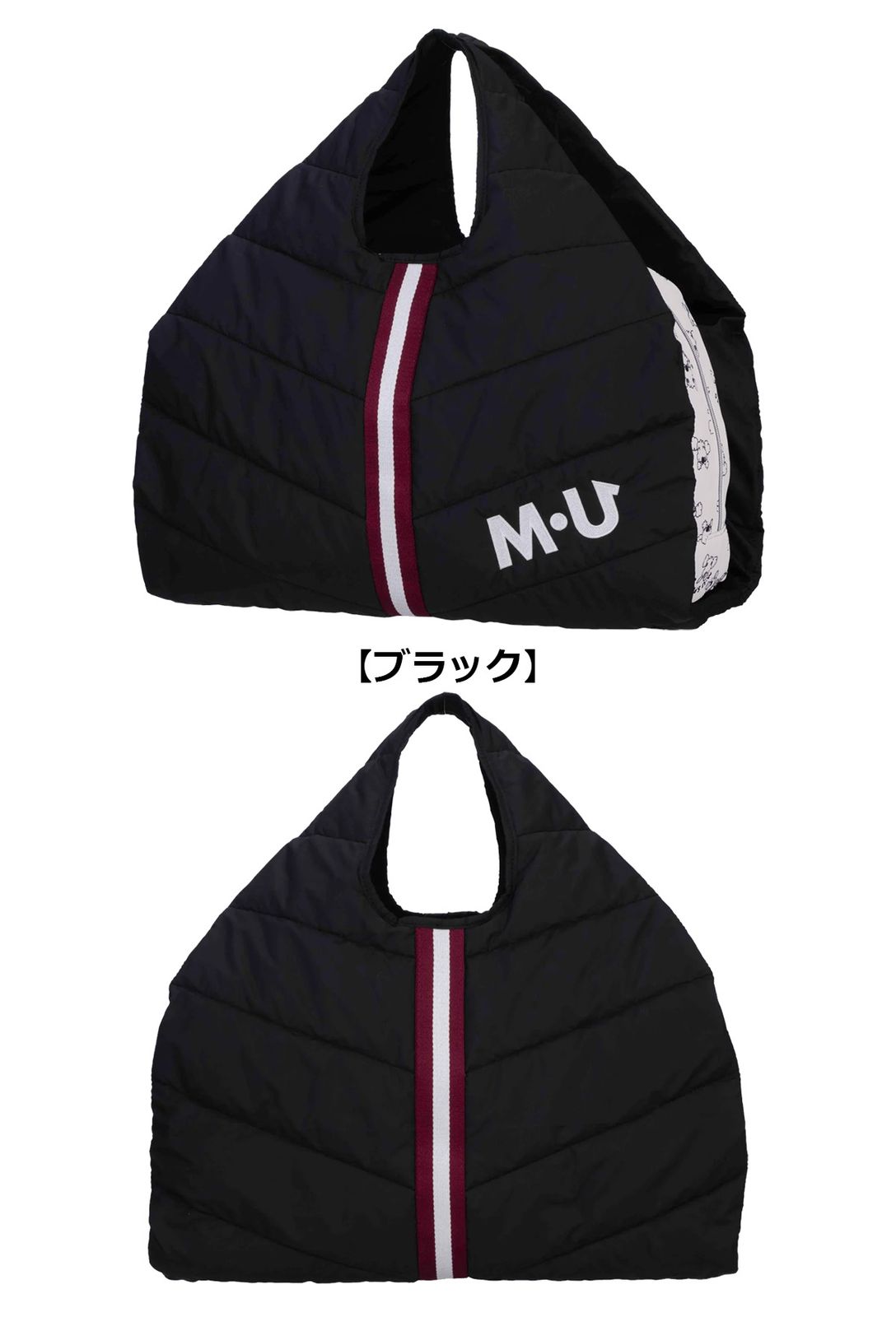 キャラクター総柄プリント部分使い ボストンバッグ