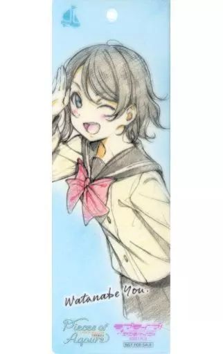 【即購入️⭕️】素敵な旅へご案内♪ 渡辺曜 サイン入り 中古】雑貨 渡辺曜 オリジナルクリアしおり 「ラブライブ!サンシャイン