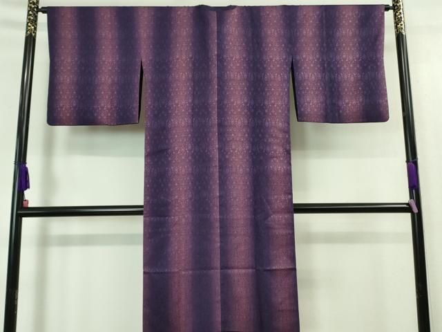 リバーシブルロングコート地 紋意匠 ぼかし×黒色 正絹 反物 リバーシブルロングコート地 紋意匠 ぼかし×黒色 正絹 反物