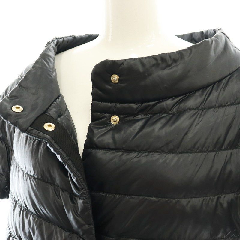 【HERNO】クロップド スリーブ ダウンジャケット HERNO ヘルノ ダウンジャケット NYLON ULTRALIGHT & LADY CAPE