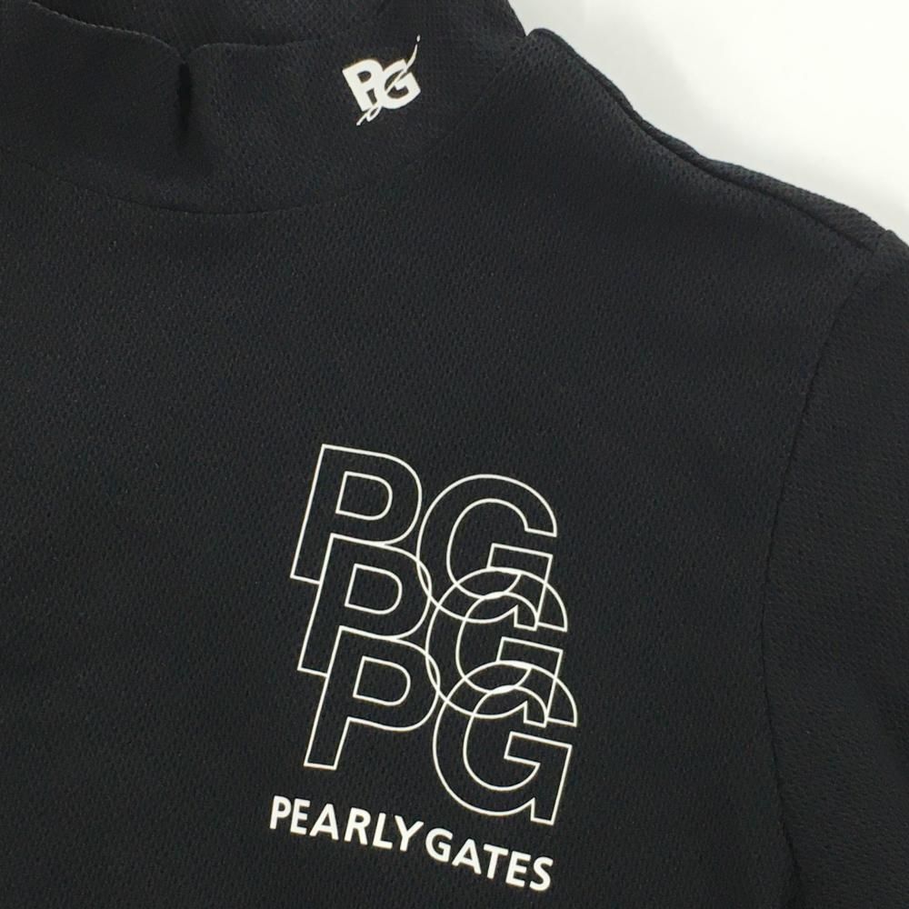 PGG by PEARLY GATES レディース　モックシャツ PGG ゴルフ ブラック モックネック シャツ レディース パーリー