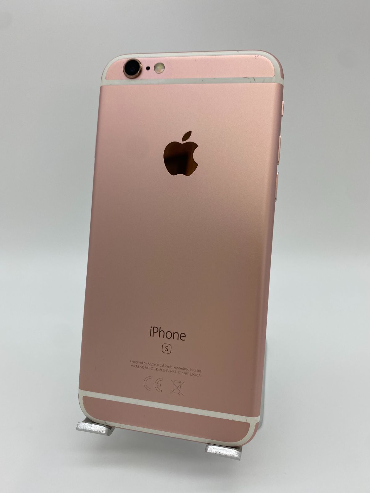 061 iPhone6s 32GB ローズゴールド/シムフリー/新品バッテリー-