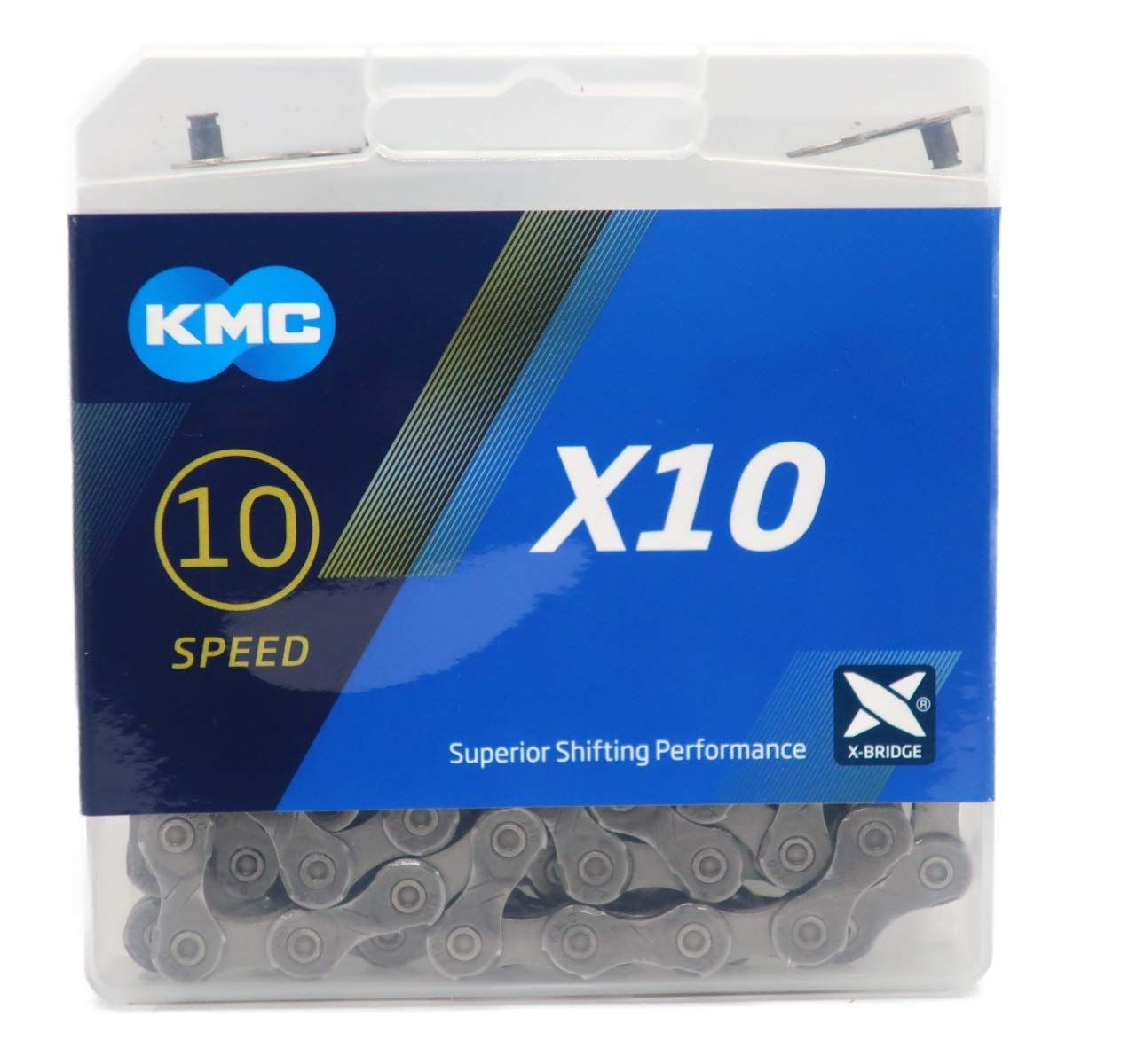 KMC X10 チェーン 10スピード/10s/10速 114Links (グレー) [並行輸入品] [グレー]