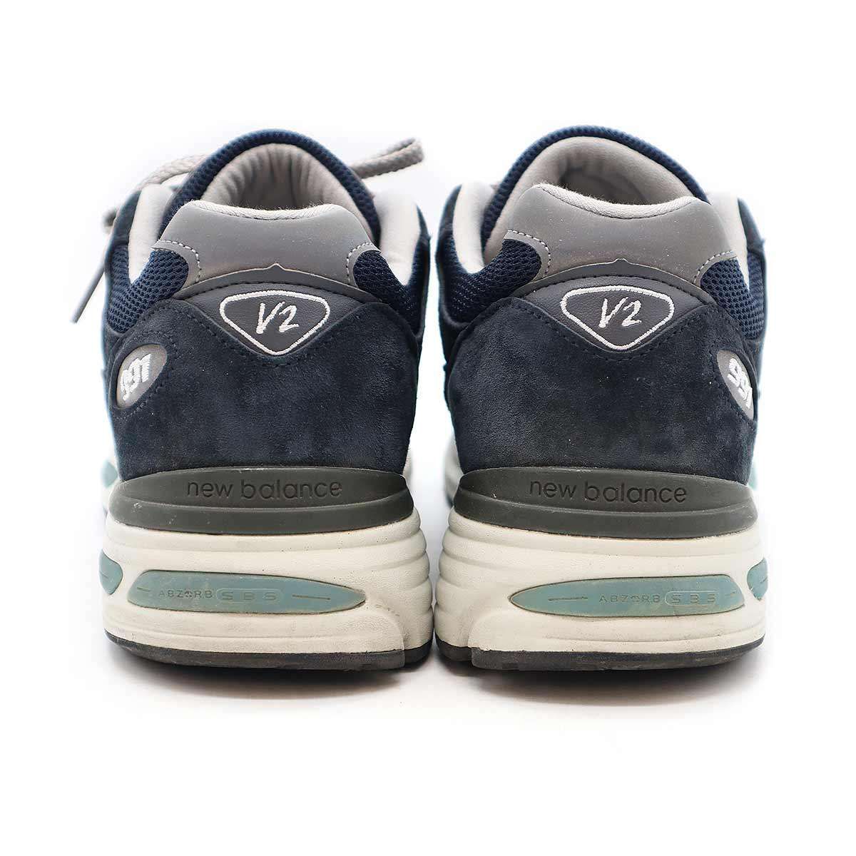 NEW BALANCE ニューバランス U991NV2 スニーカー ネイビー 27.5cm 