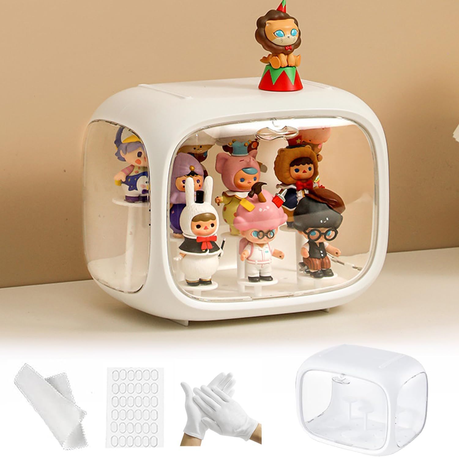 フィギュアケース コレクションケース 3種類の異なる高さのブラケット 防塵表示ボックス モデルショーケースキャビネット 陳列ケース けショーケース ディスプレイフレーム アクリルディ