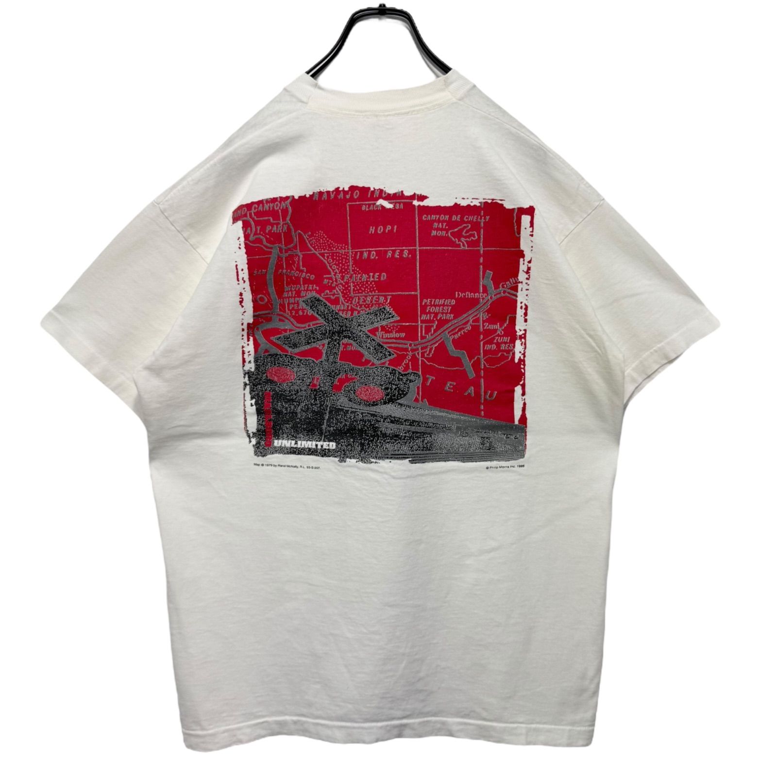90s vintage 1995 Marlboro UNLIMITED Promo Print T-shirt Tee USA製 