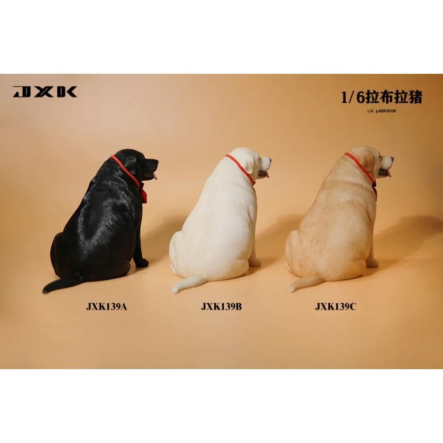 1/6サイズ 太っちょの白ラブ ホワイト ラブラドール レトリーバー犬